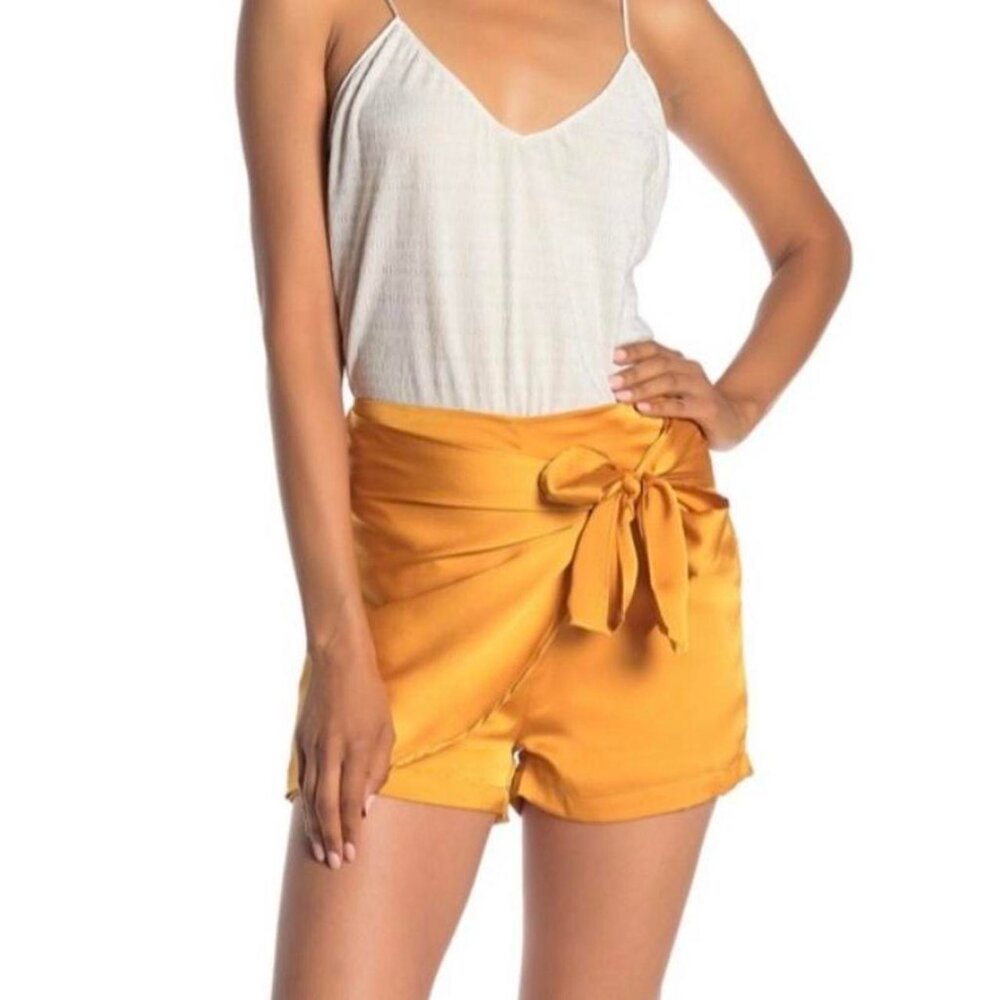 NSR Women’s Sidney Tie Waist Dress Shorts Side Zipper